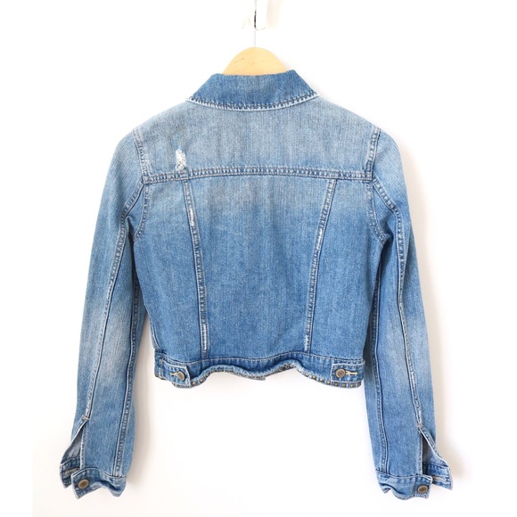 American Eagle Cropped Denim Jacket - Picture 3 of 8